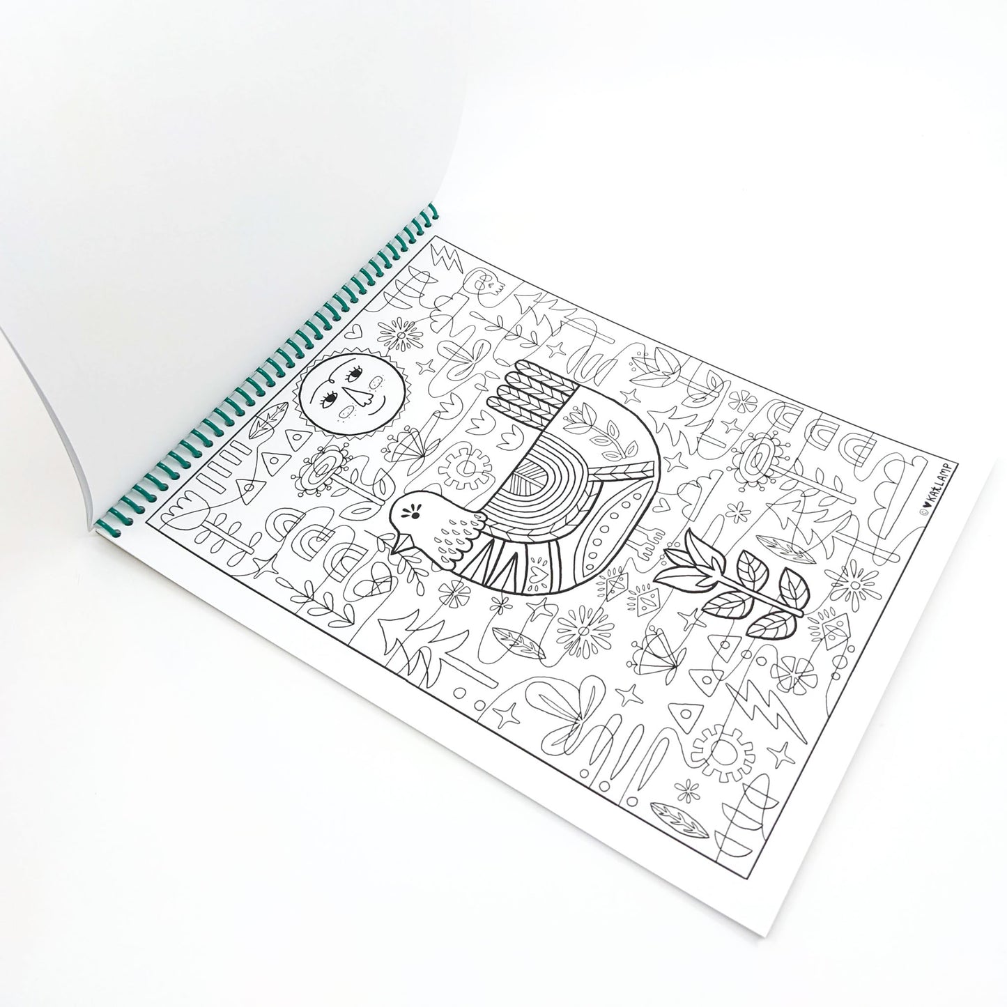Coloring Book- Kat Lamp