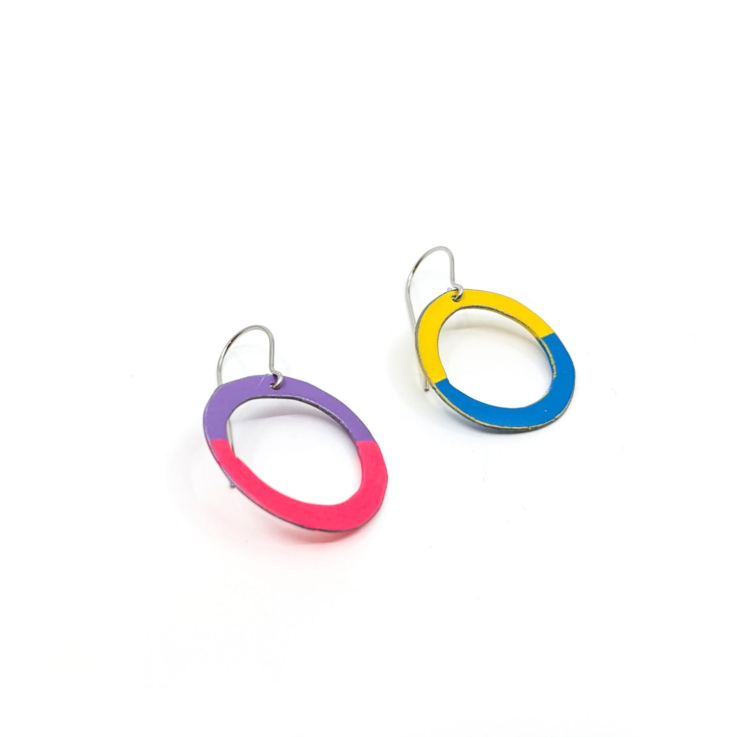 Multicolor Circle Earrings