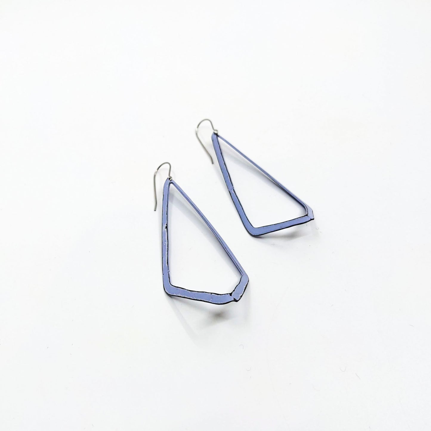 Lavender 3D Diamond Shaped Earrings