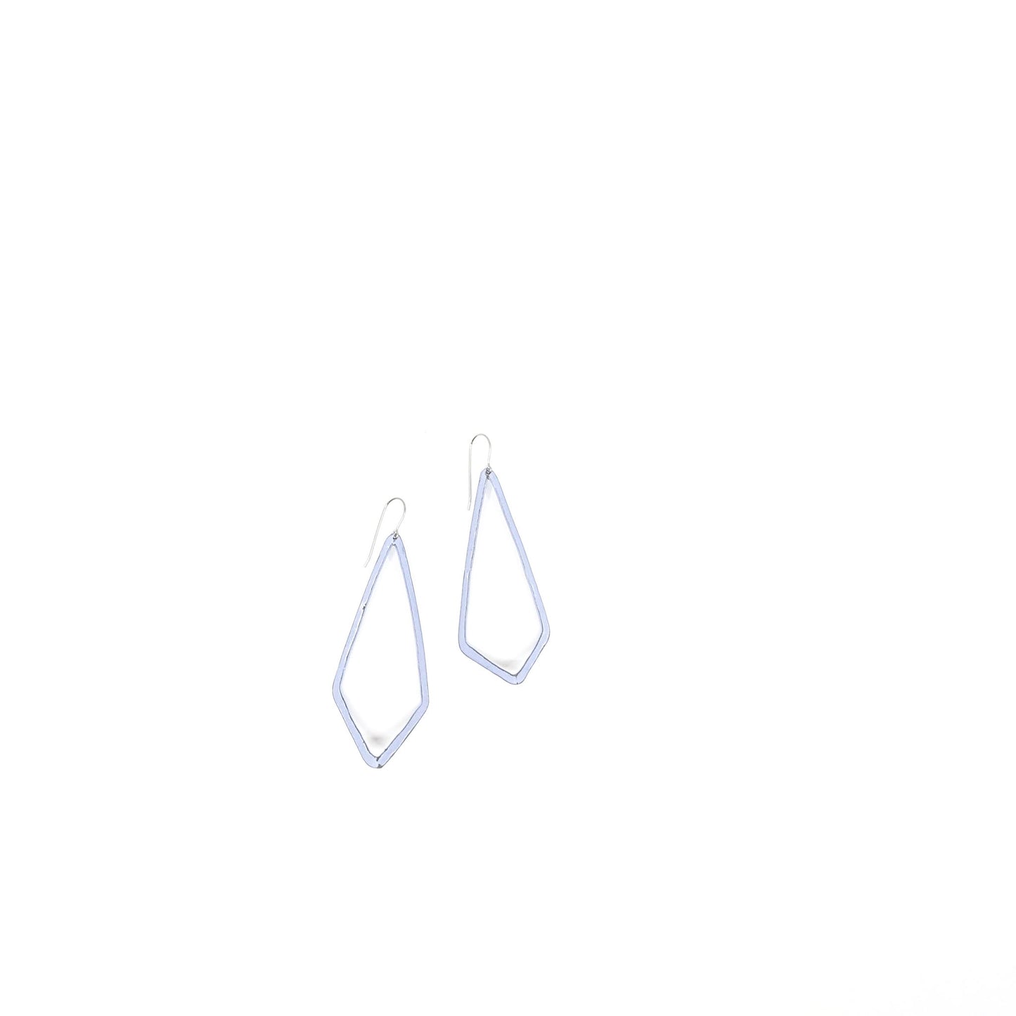Lavender 3D Diamond Shaped Earrings