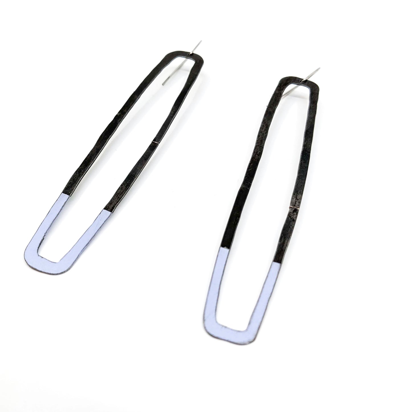 Extra Large Lavender/Steel Rectangles