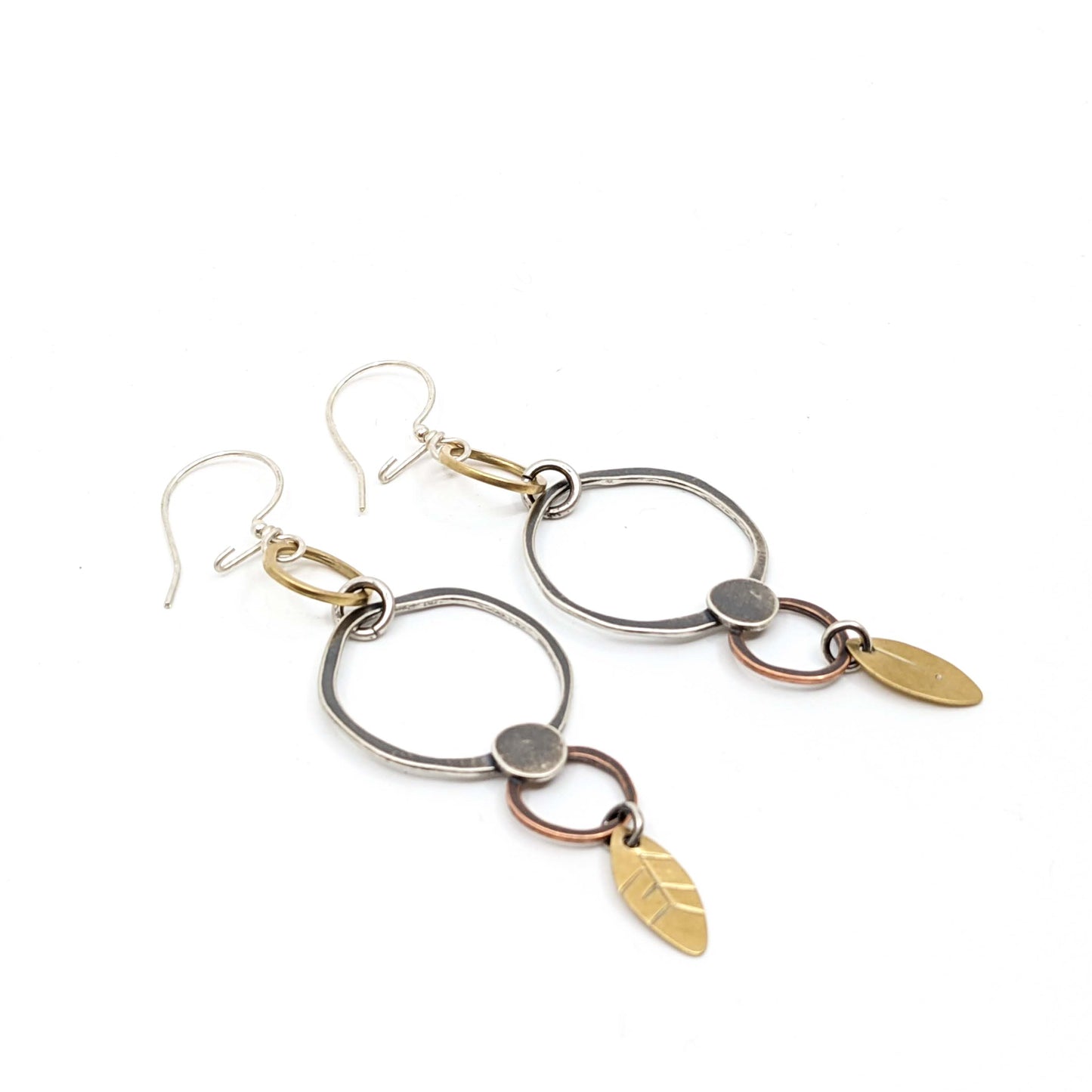 Piece #790 Mixed Media Hand Drawn Earrings