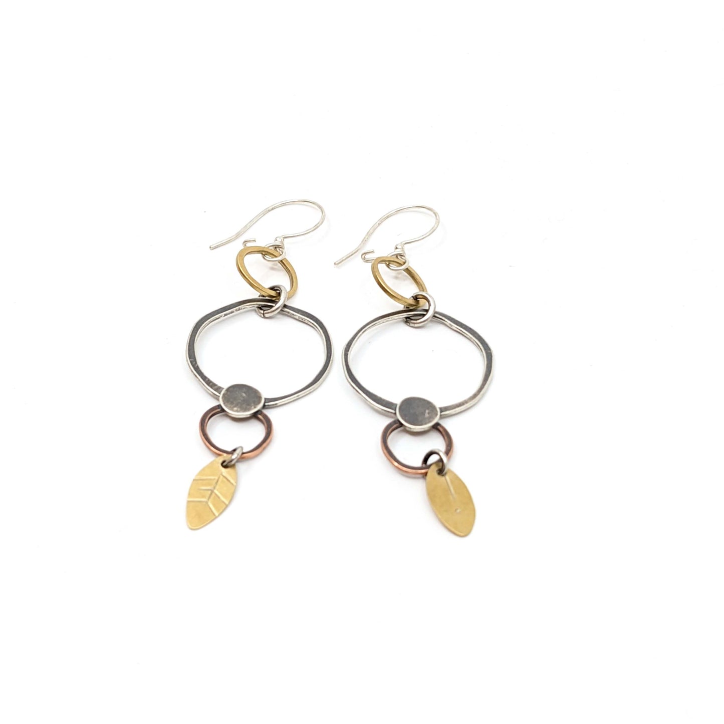 Piece #790 Mixed Media Hand Drawn Earrings