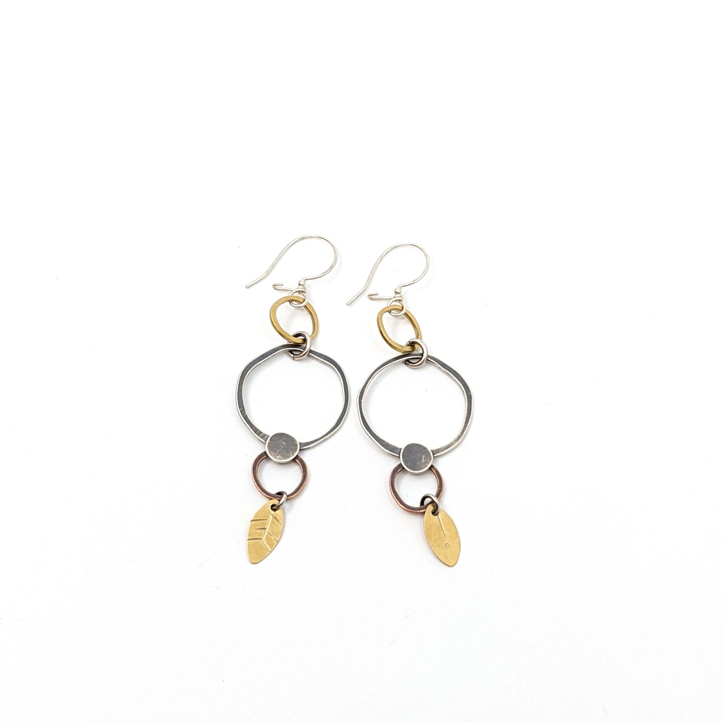 Piece #790 Mixed Media Hand Drawn Earrings