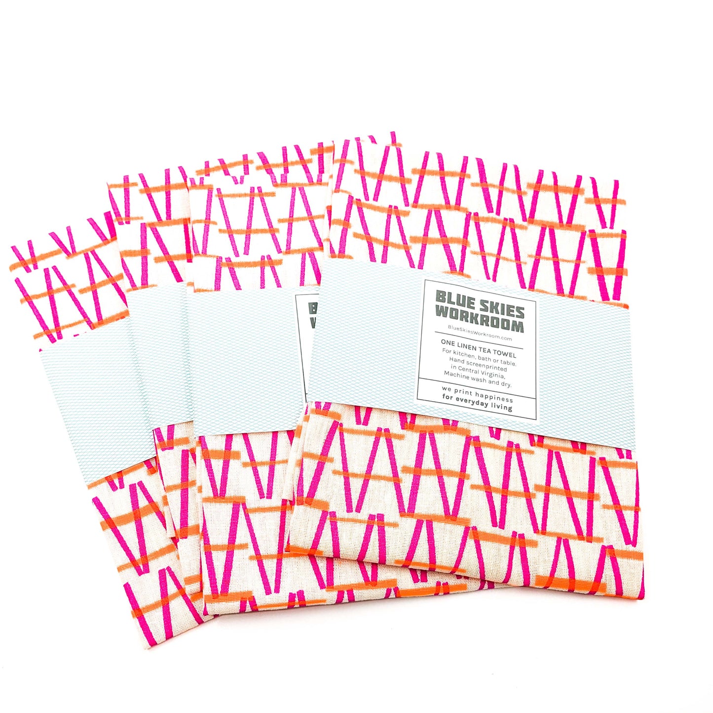 Screenprinted Linen Tea Towels