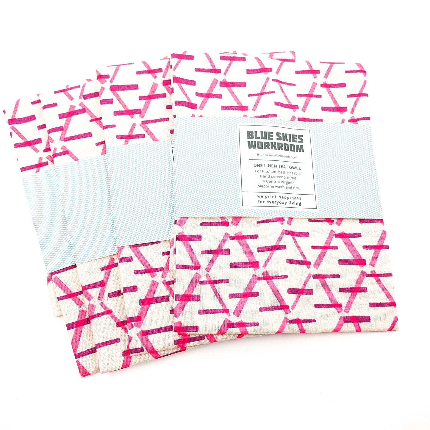 Screenprinted Linen Tea Towels