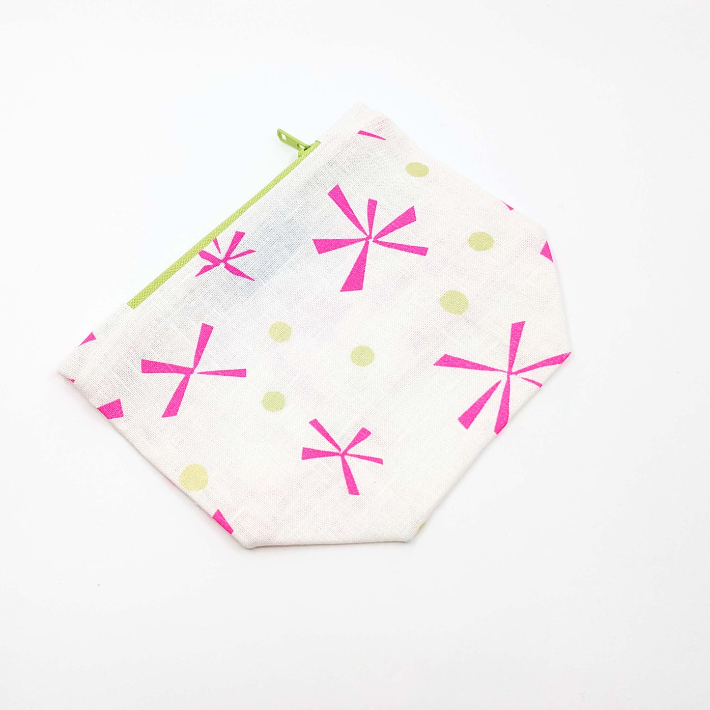 Gusseted Zippered Pouches, Linen, Small / various prints