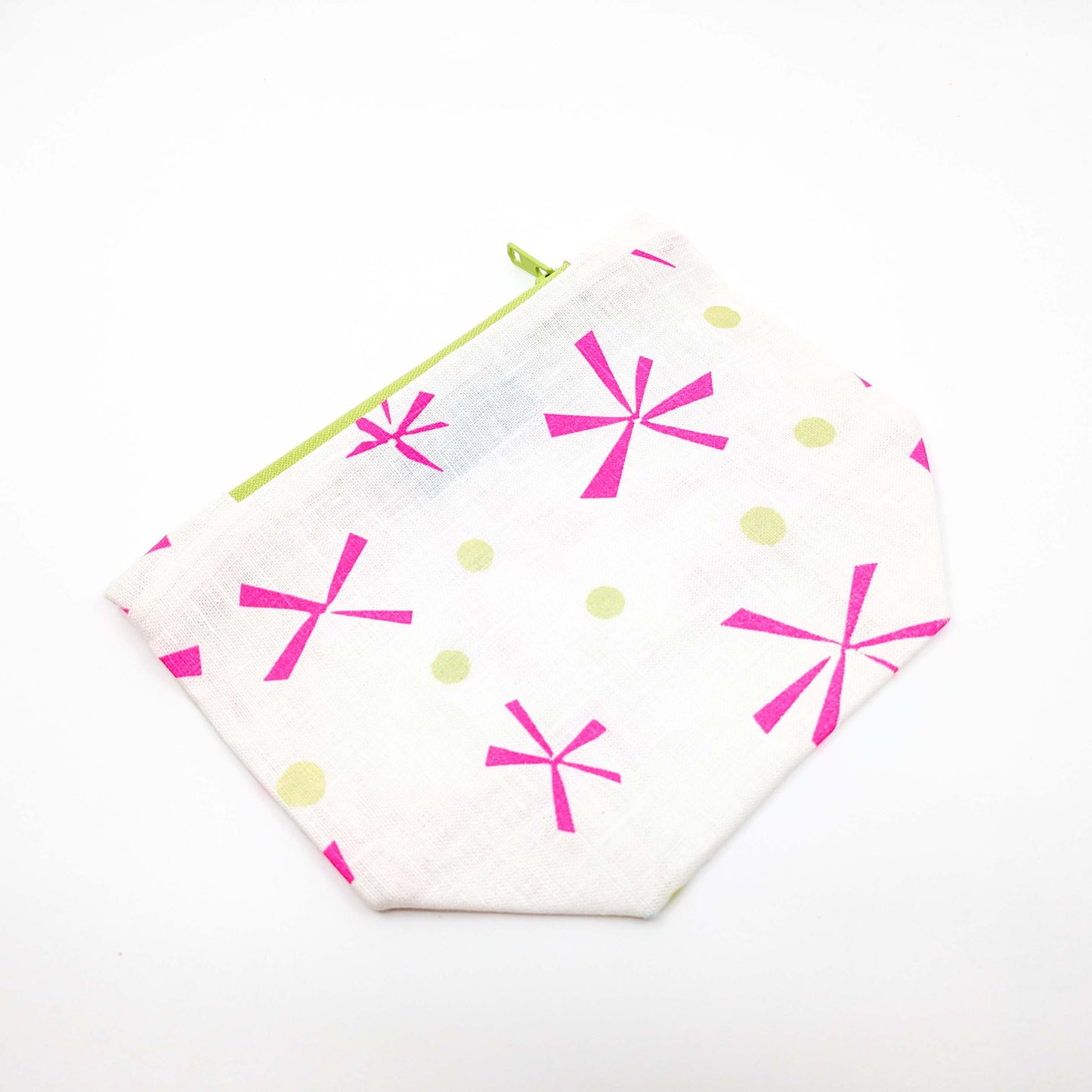 Gusseted Zippered Pouches, Linen, Small / various prints