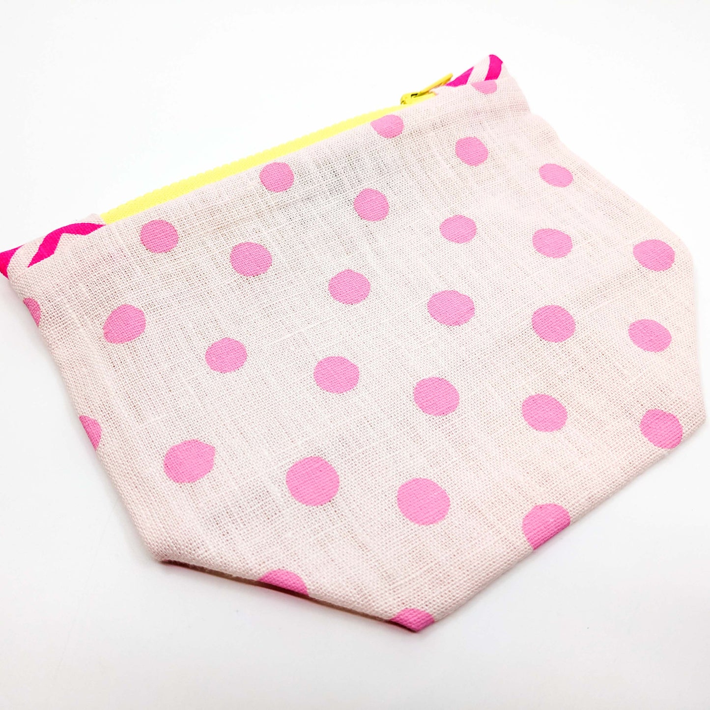 Gusseted Zippered Pouches, Linen, Small / various prints