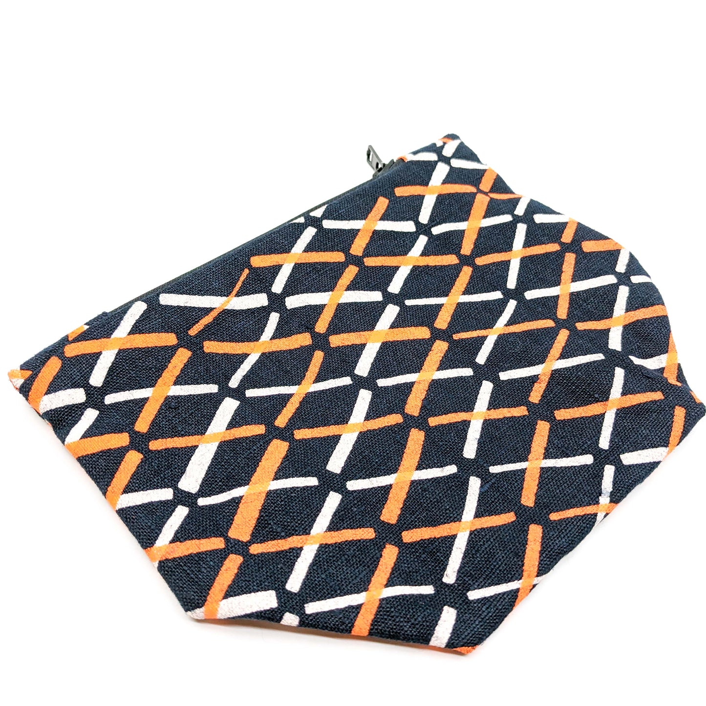 Gusseted Zippered Pouches, Linen, Small / various prints
