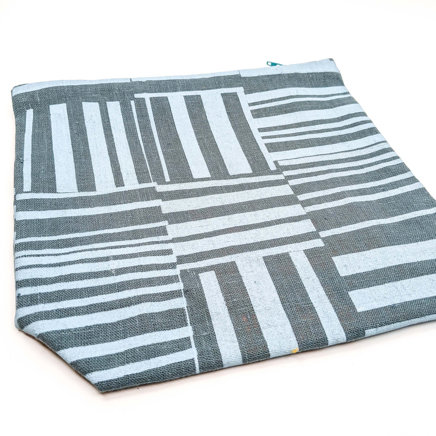 Gusseted Zippered Pouches, Linen, Medium / various prints