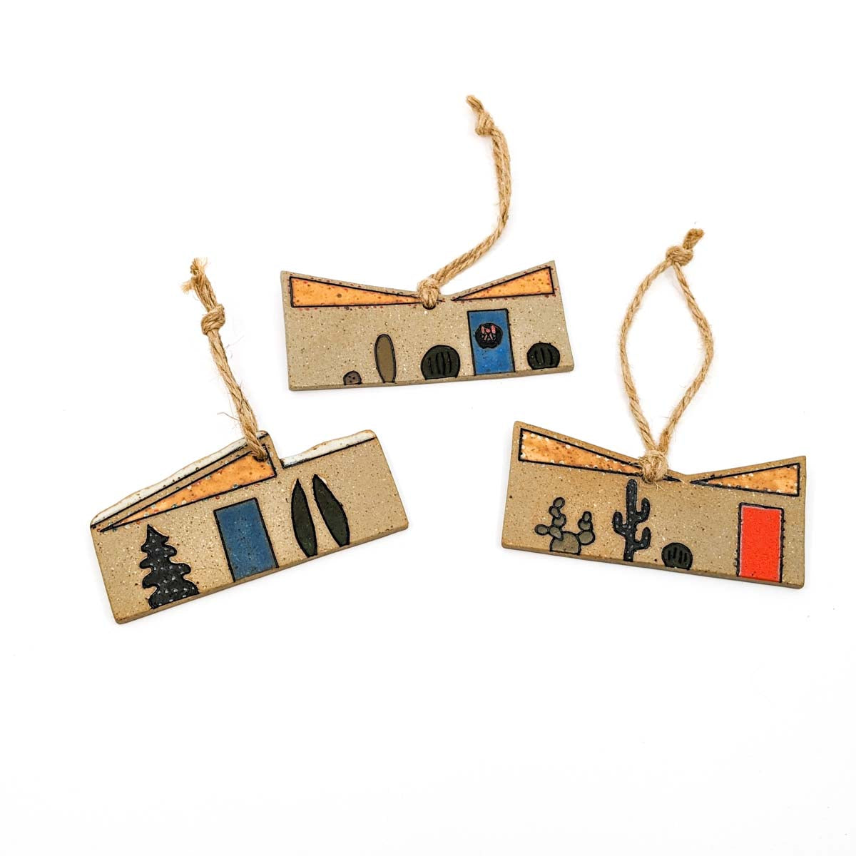 MCM House Ornaments