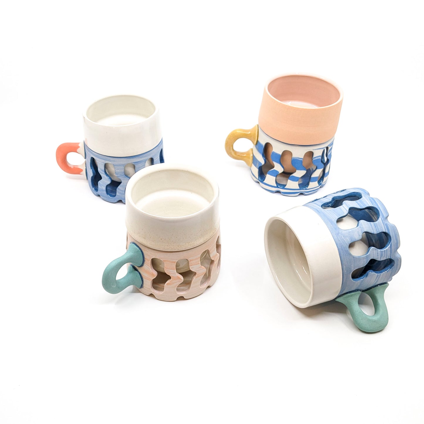 Strawberry Pop Squiggle Mug