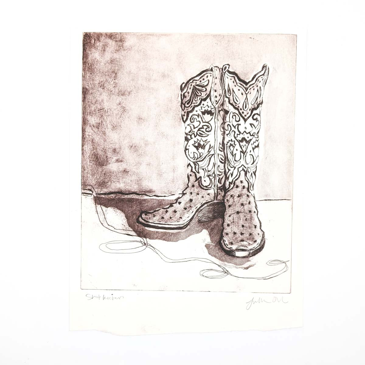 Cowboy Boots - Print