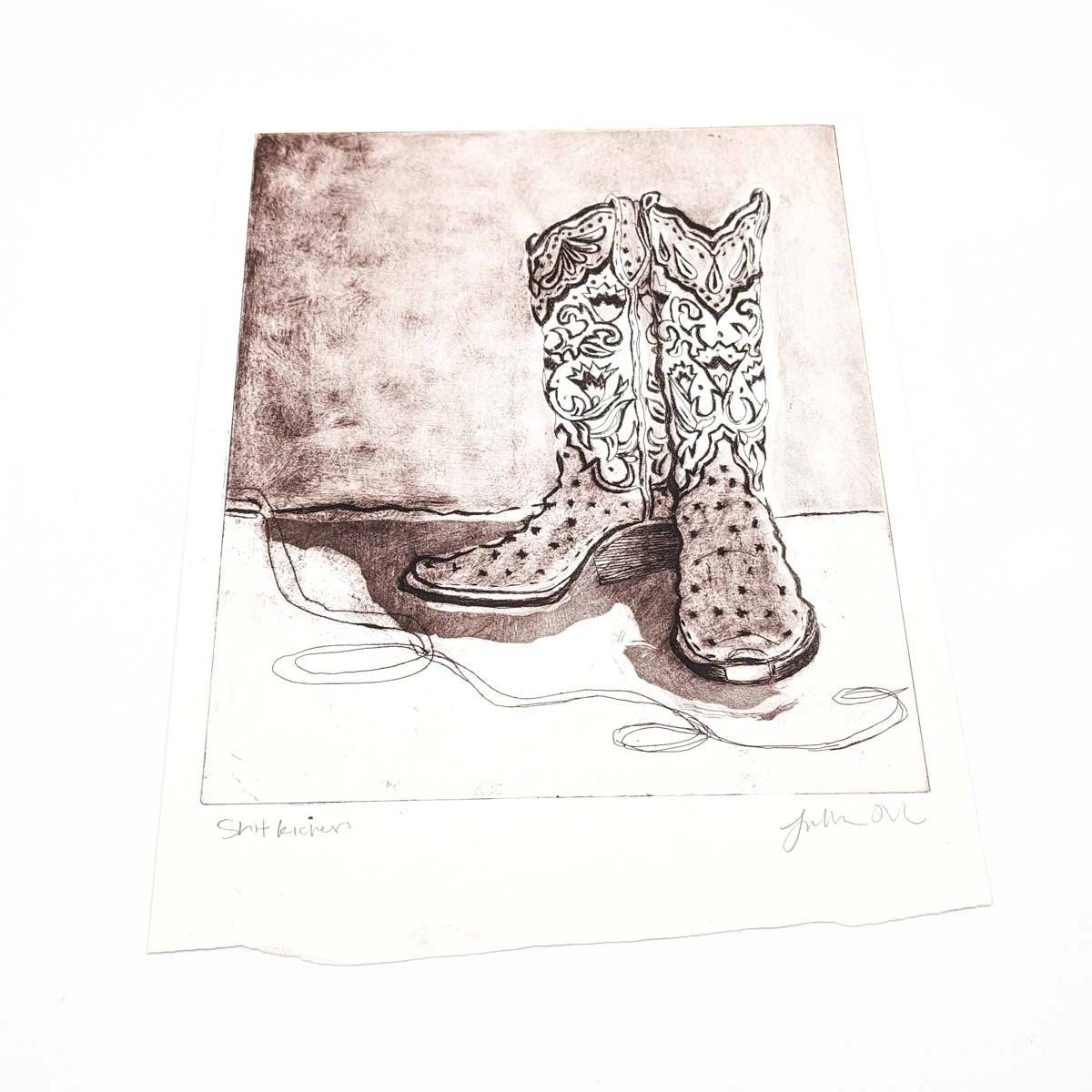 Cowboy Boots - Print