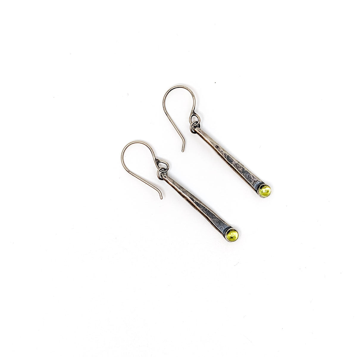 Wedges with Peridot- Earrings
