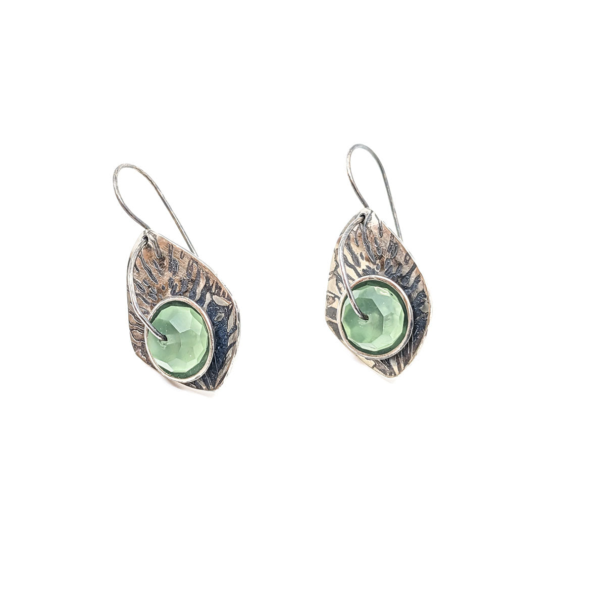 Green Chalcedony Earrings