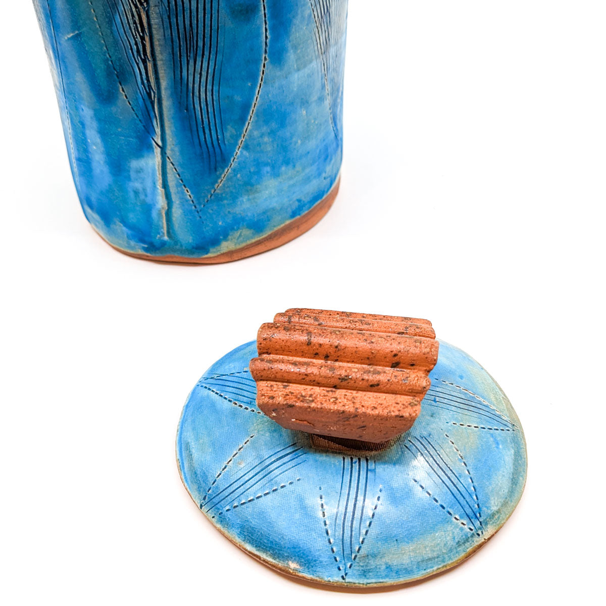 Large Canister in Turquoise