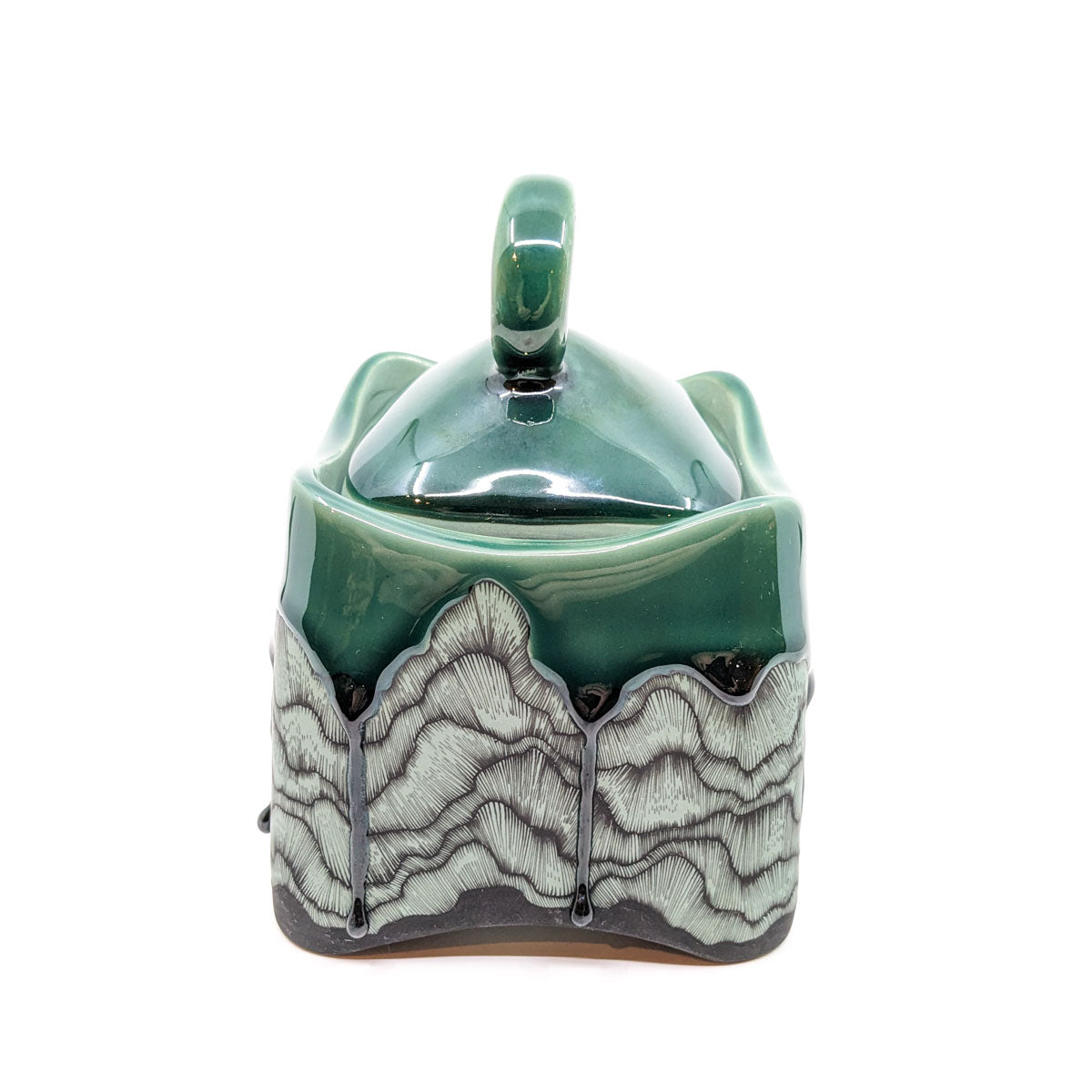 Small Box Jar in Green