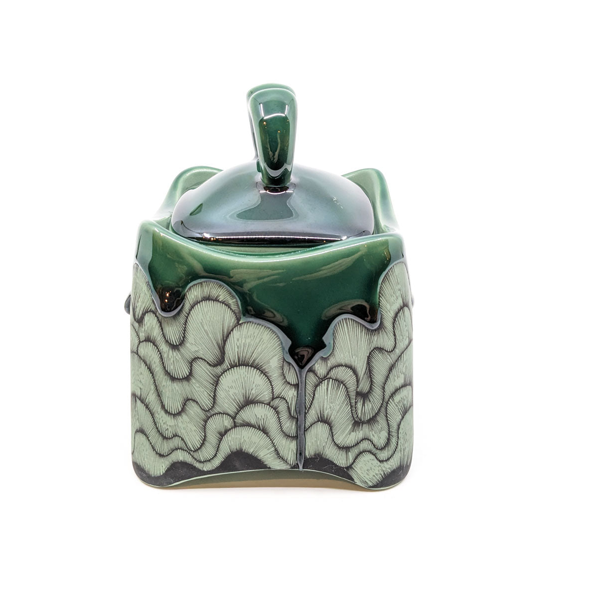 Small Box Jar in Green