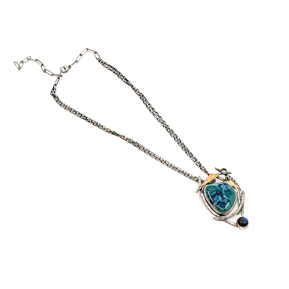 Turquoise Pottery, Labradorite Necklace