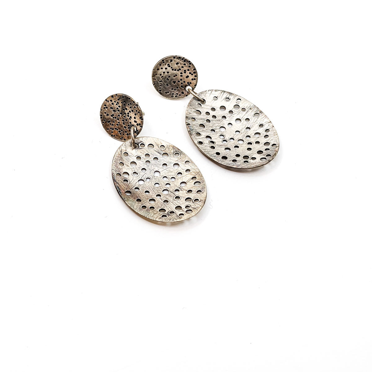 Sterling Silver Earrings (Oval)