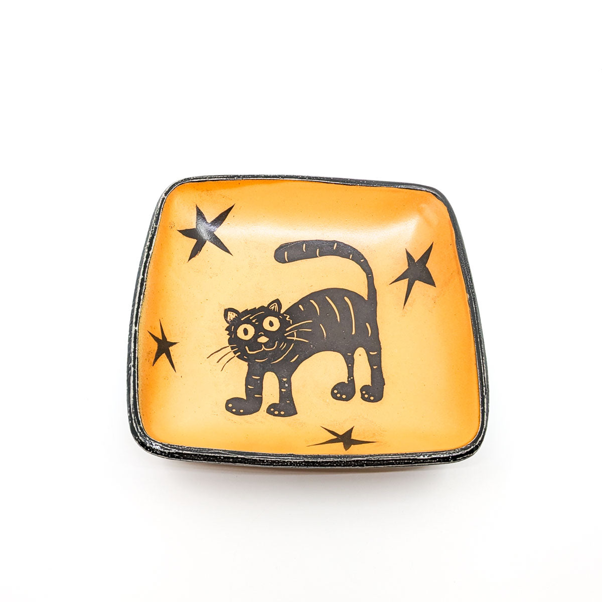 Serving Bowl with Cat and Stars