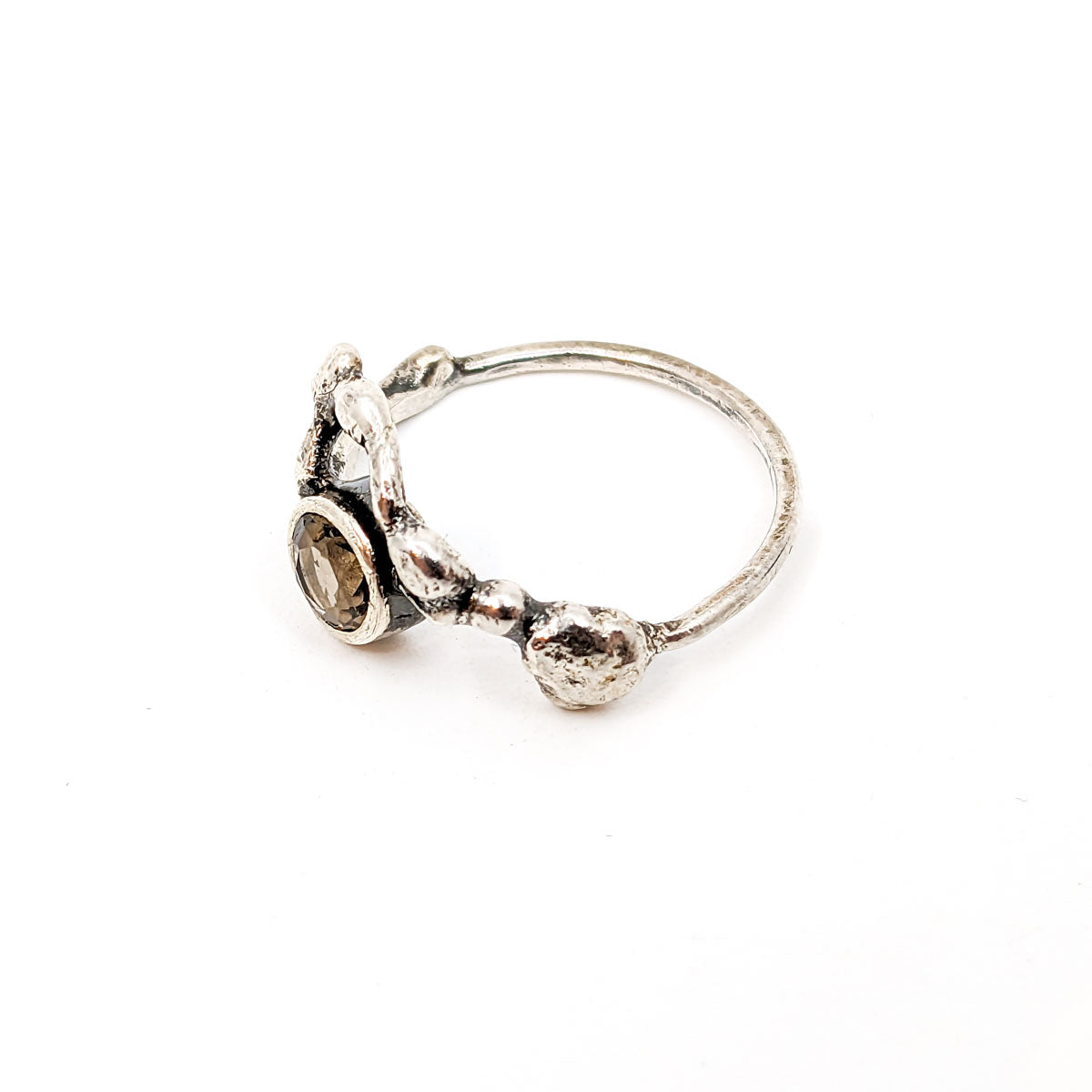 Earthen Ring + Smoky Quartz