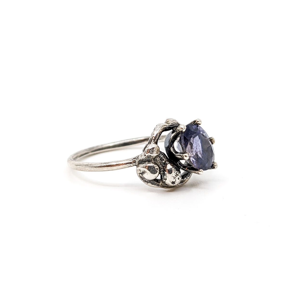 Earthen Ring + Natural Iolite