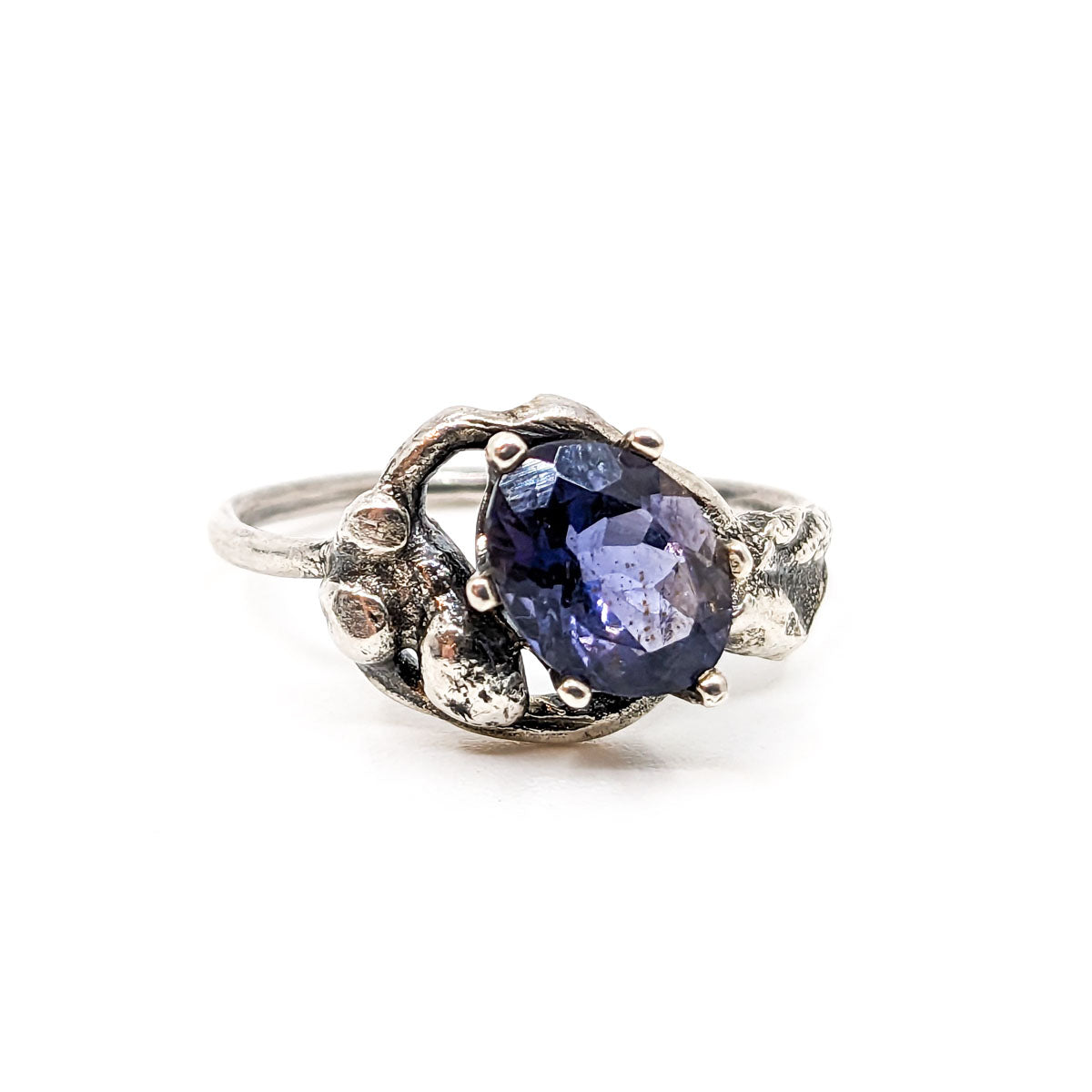 Earthen Ring + Natural Iolite