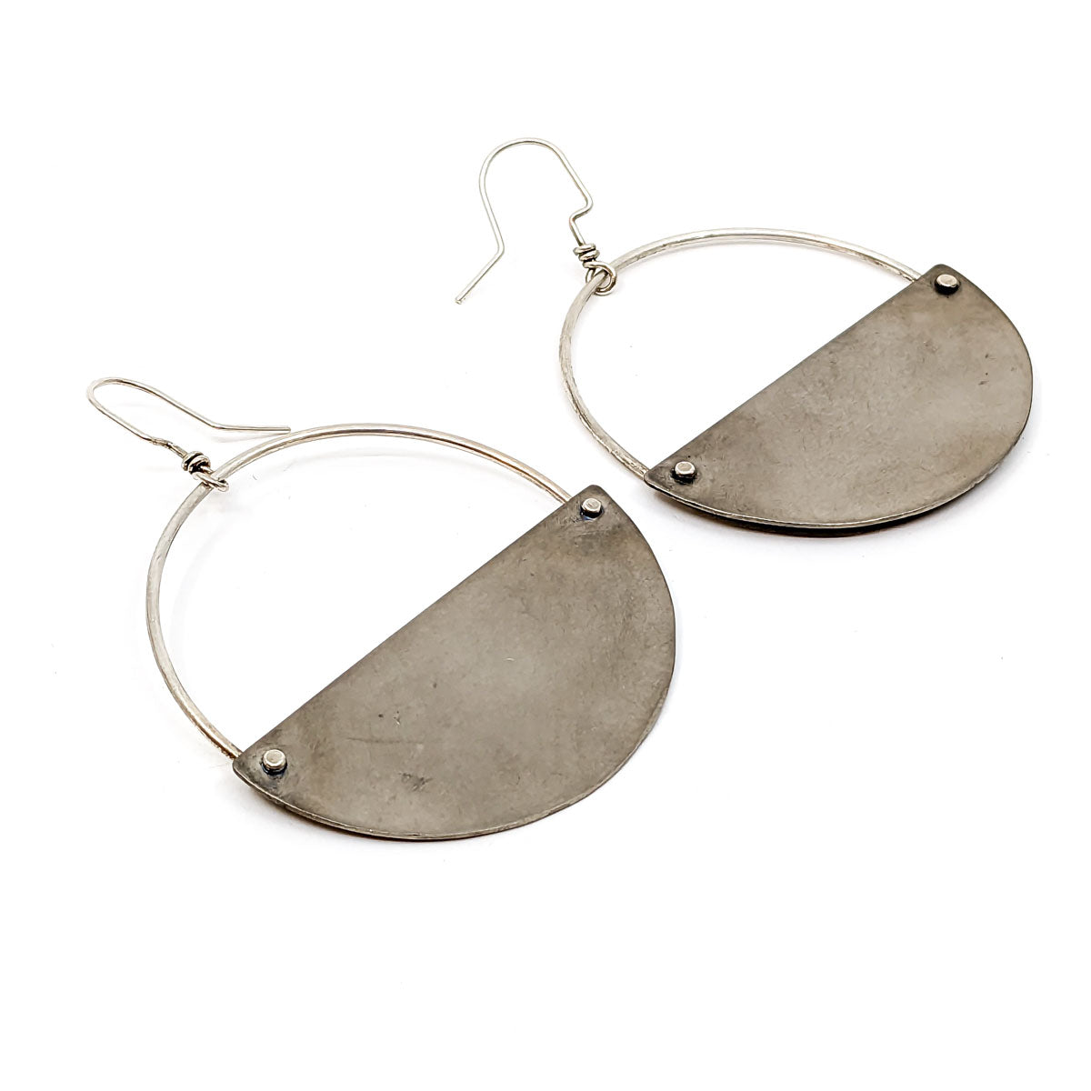 Filled Hoops Earrings
