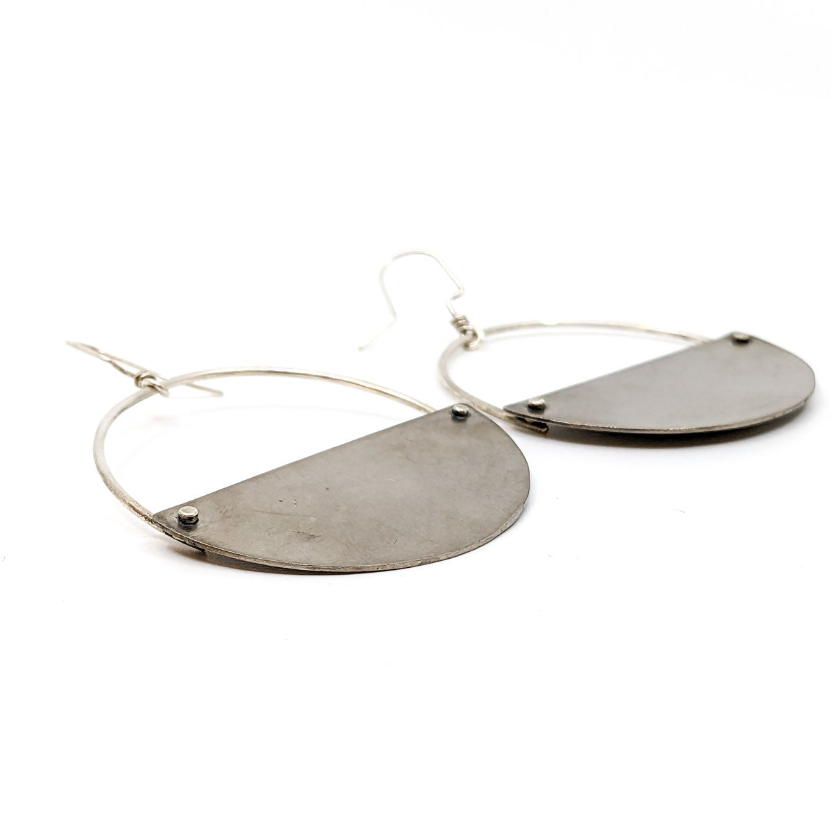 Filled Hoops Earrings