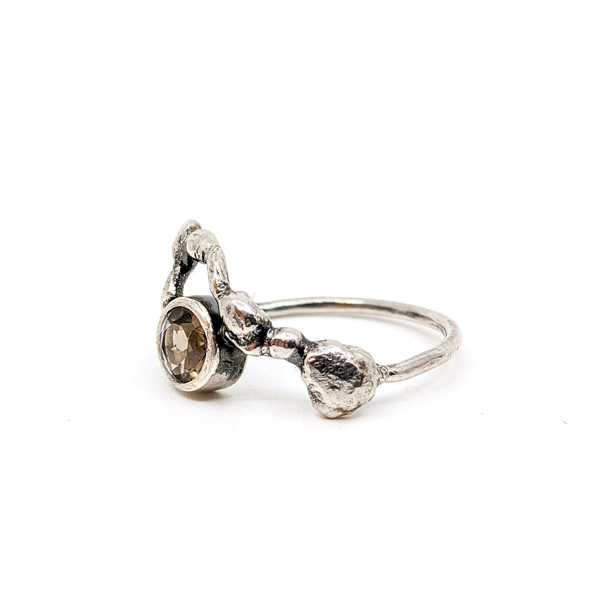 Earthen Ring + Smoky Quartz