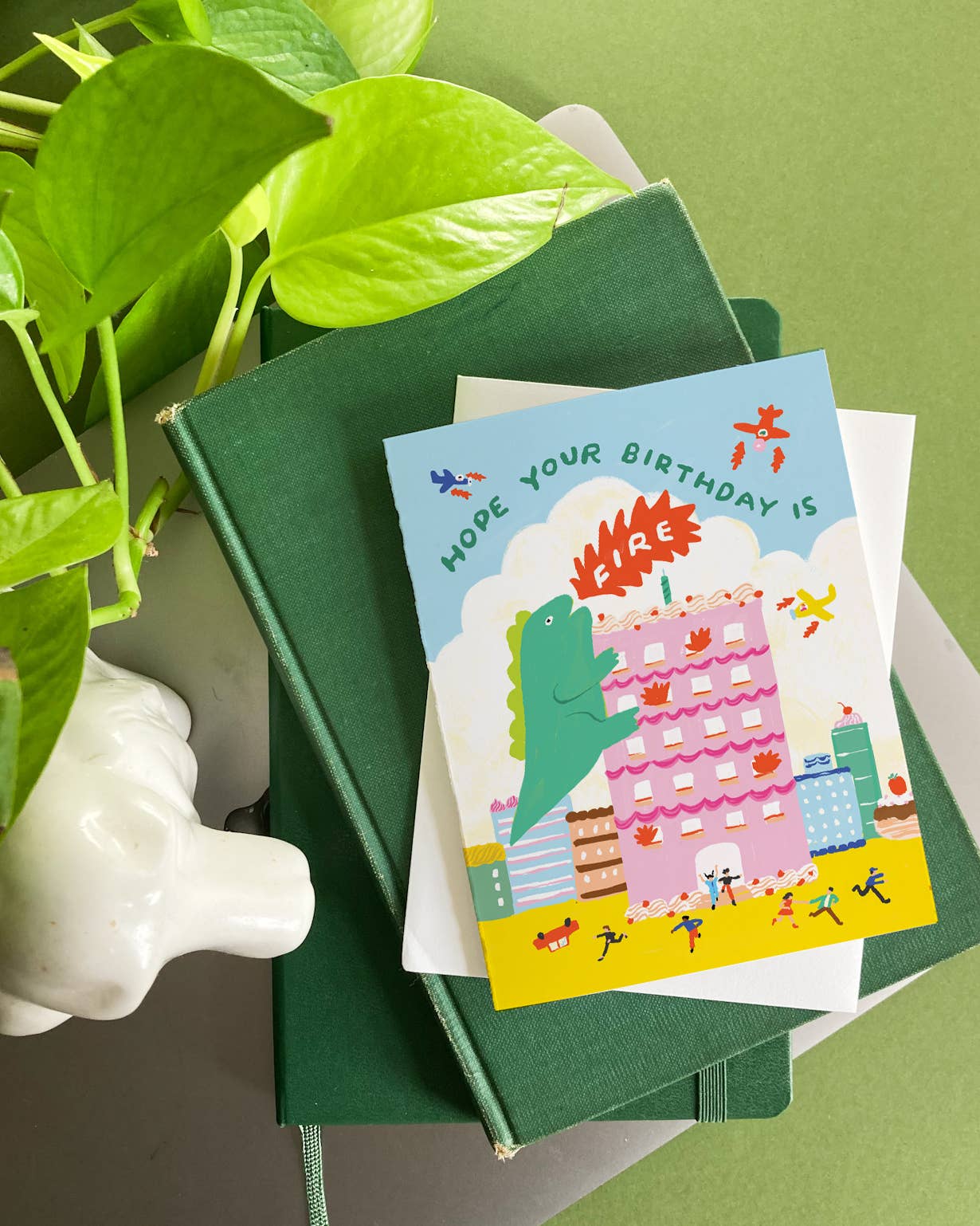 Godzilla Fire Birthday - Funny Pop Culture Birthday Card