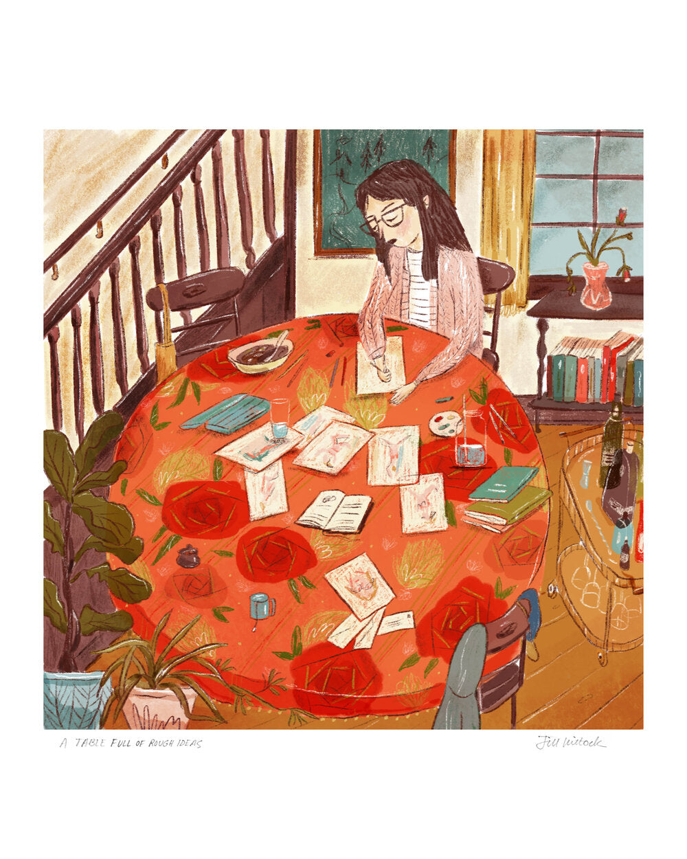 A Table Full of Rough Ideas- Print