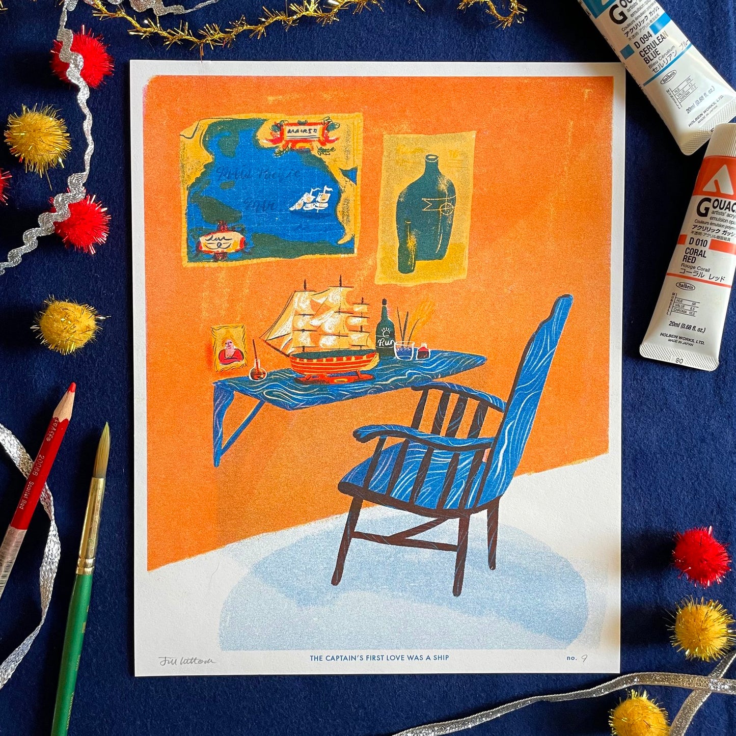 The Captain's First Love was a Ship- Print