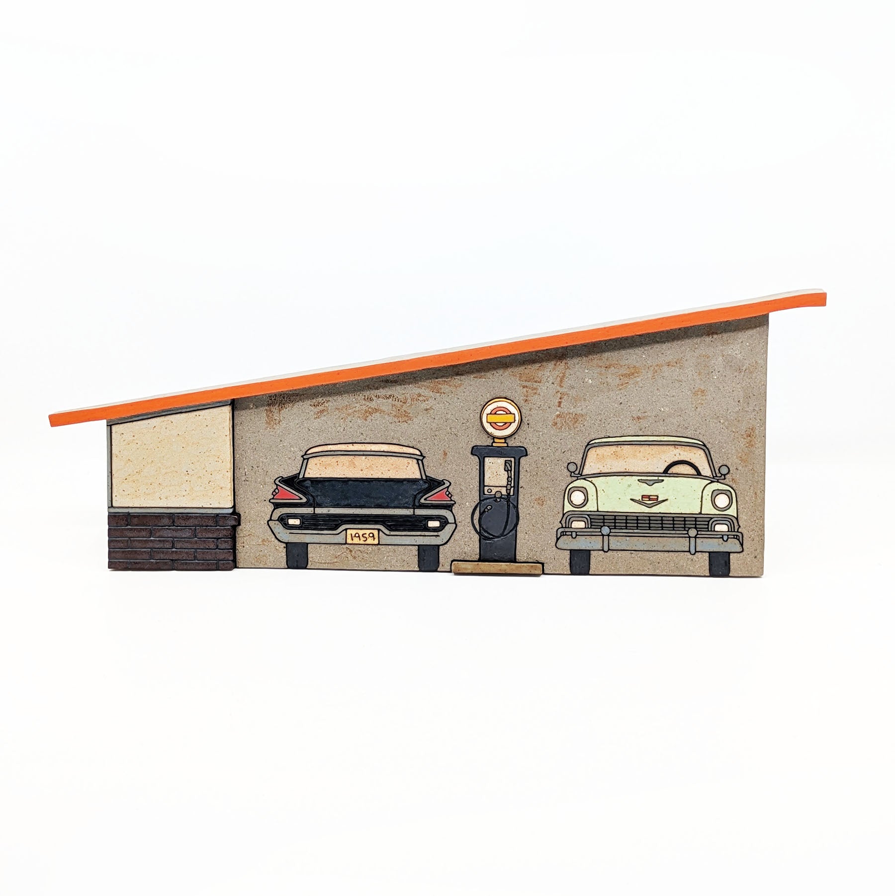 1956 Chevy Nomad & 1959 Mercury Monterey Wall Hanging