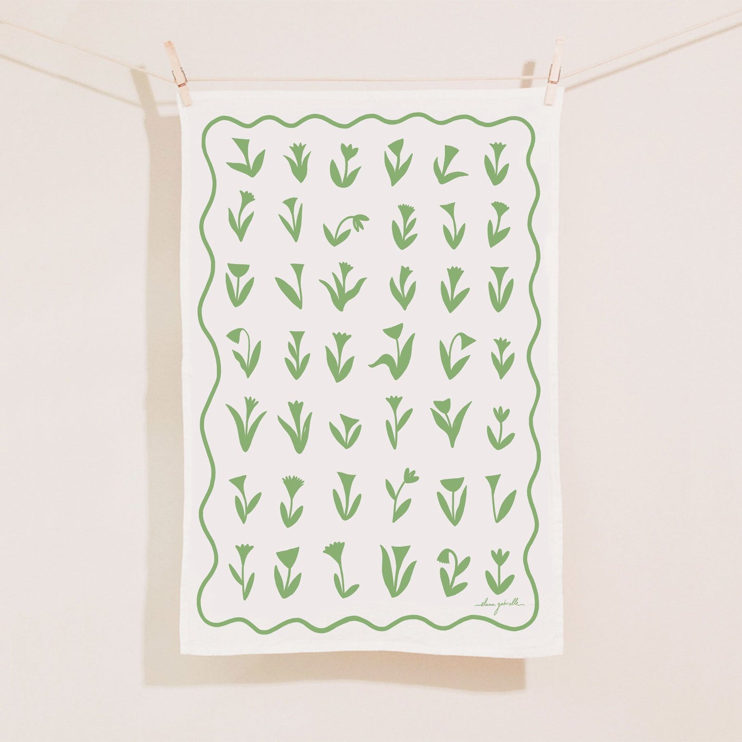 Tulip Tea Towel