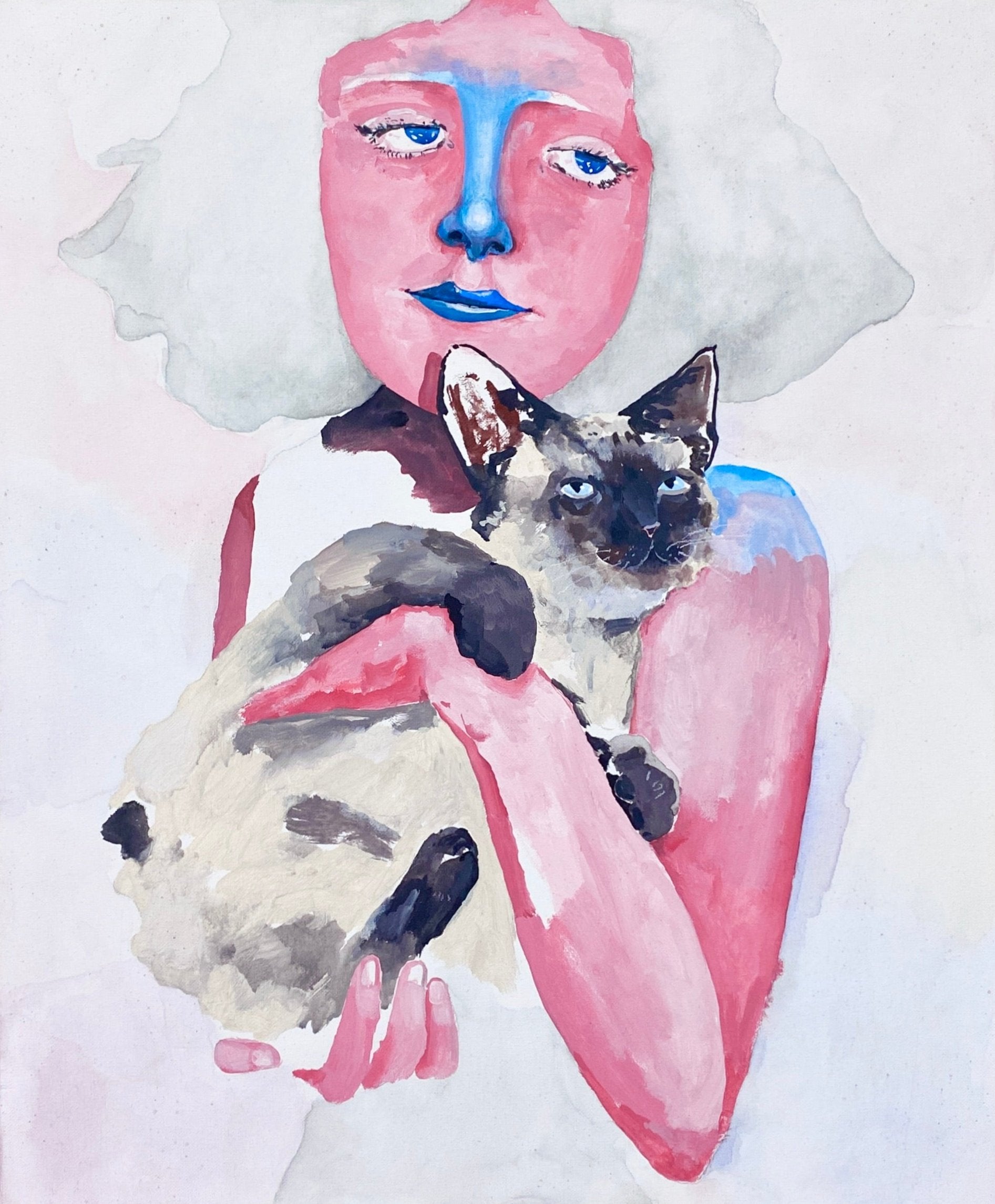 This is a digital print of an original painting by Brandon Vosika.