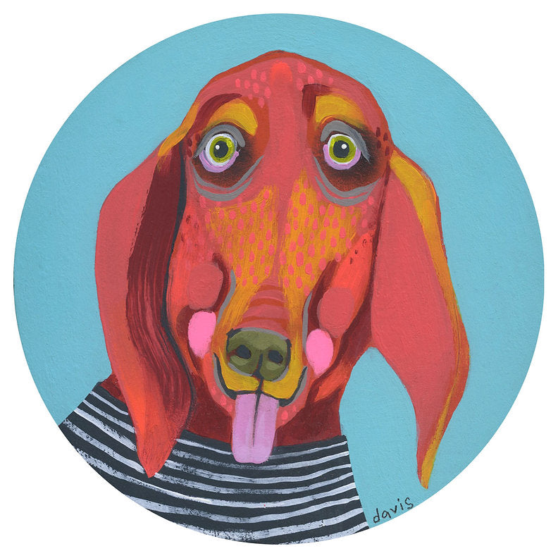Hound in Circle- Print