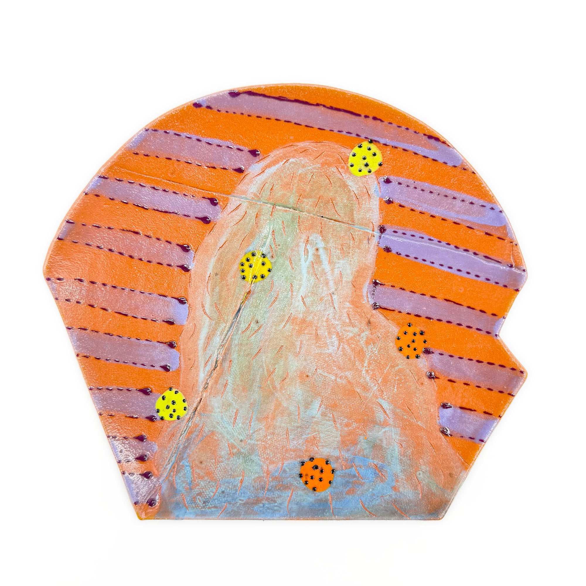 Plate (Purple Stripes)