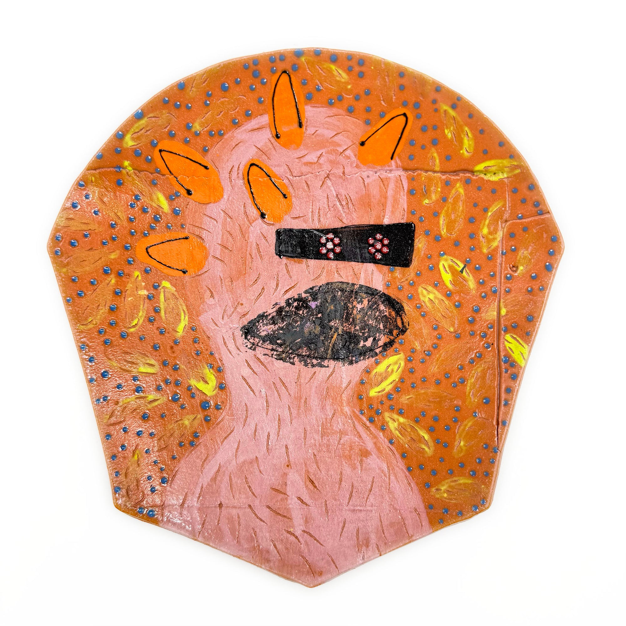 Plate (Pink figure with Orange horns)