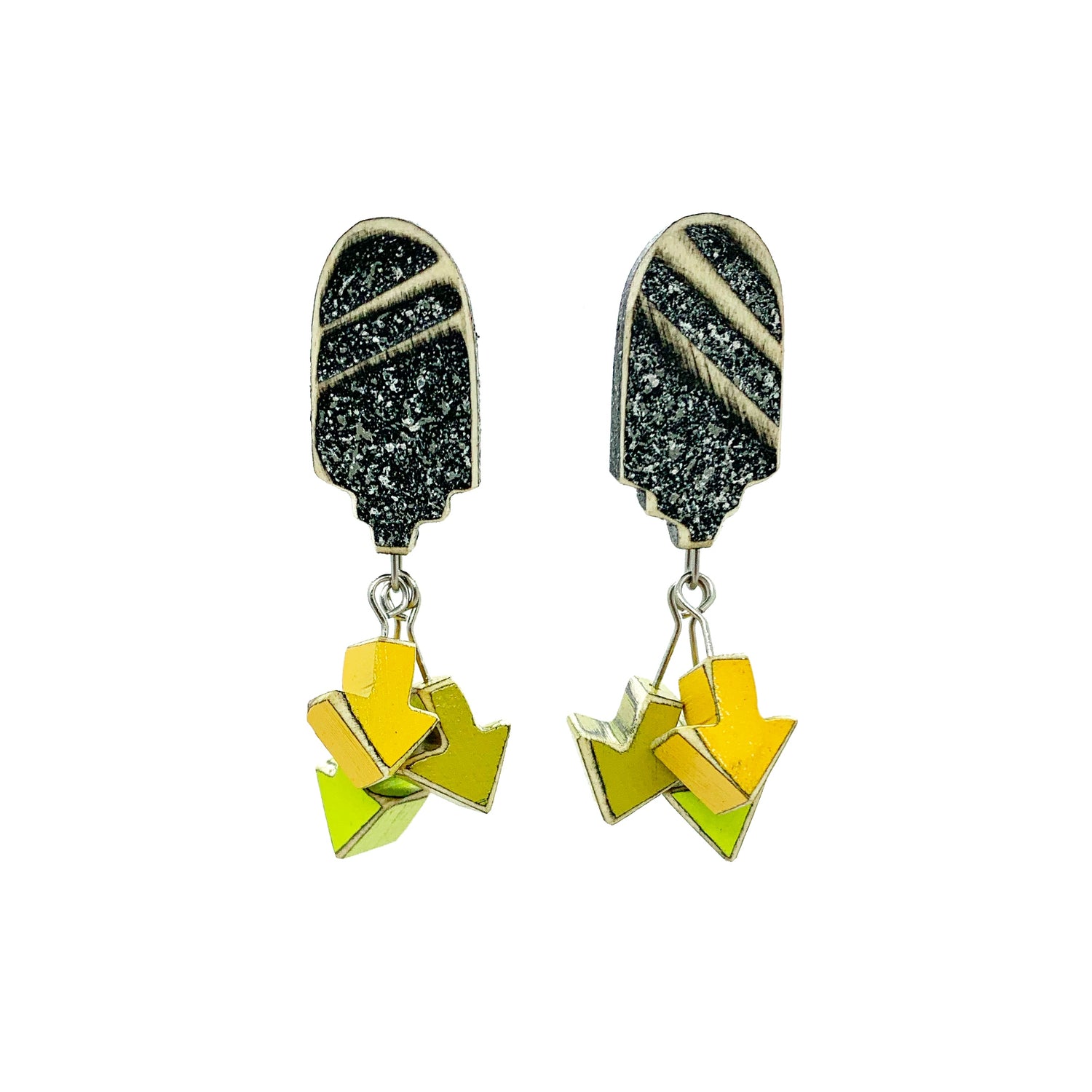 Morgan Hill earrings at Visual Index art gallery.