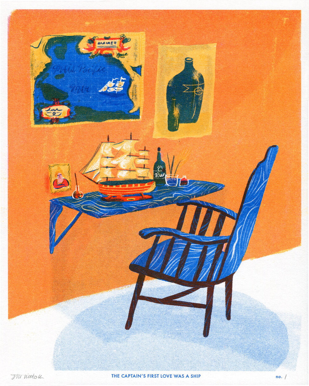 The Captain's First Love was a Ship- Print