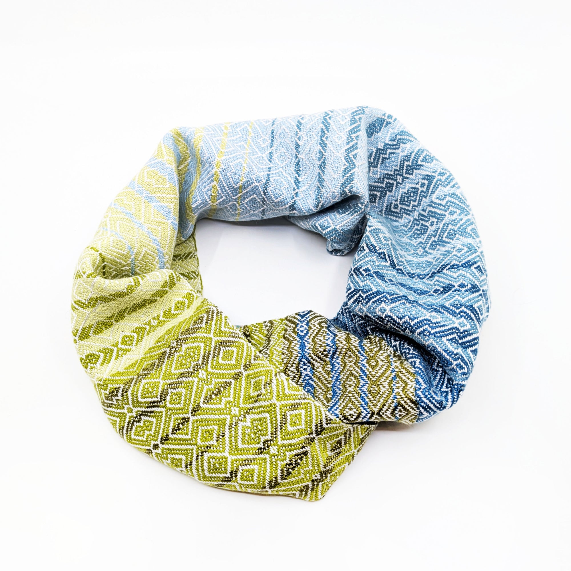 Handwoven Mountaineer Cowl- Waterfall