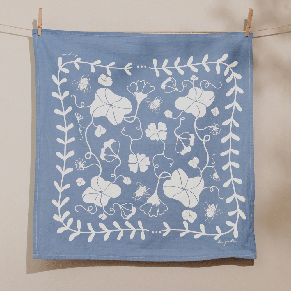 Nasturtiums Tea Towel