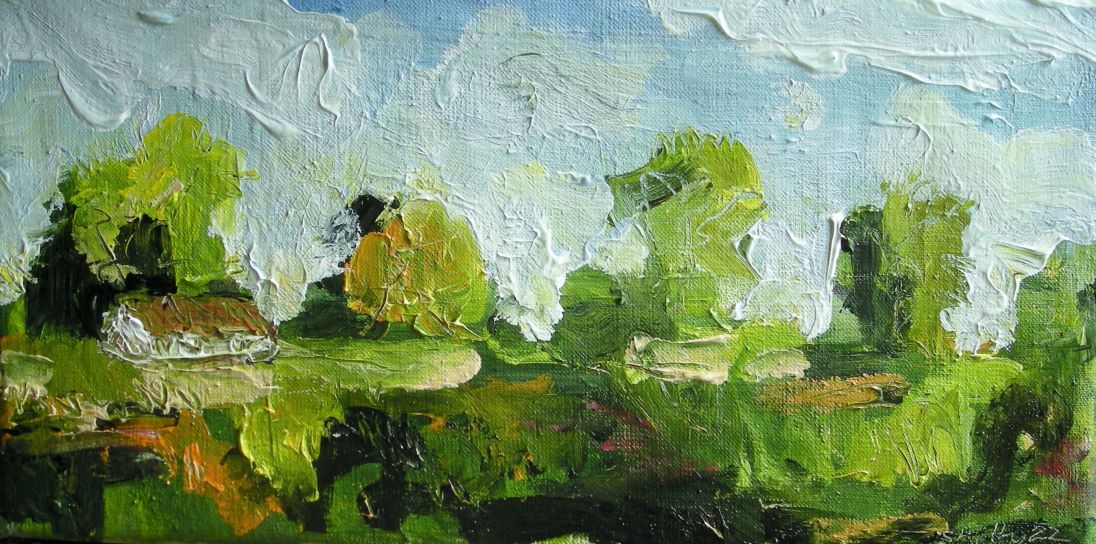Landscape With Cobalt Blue