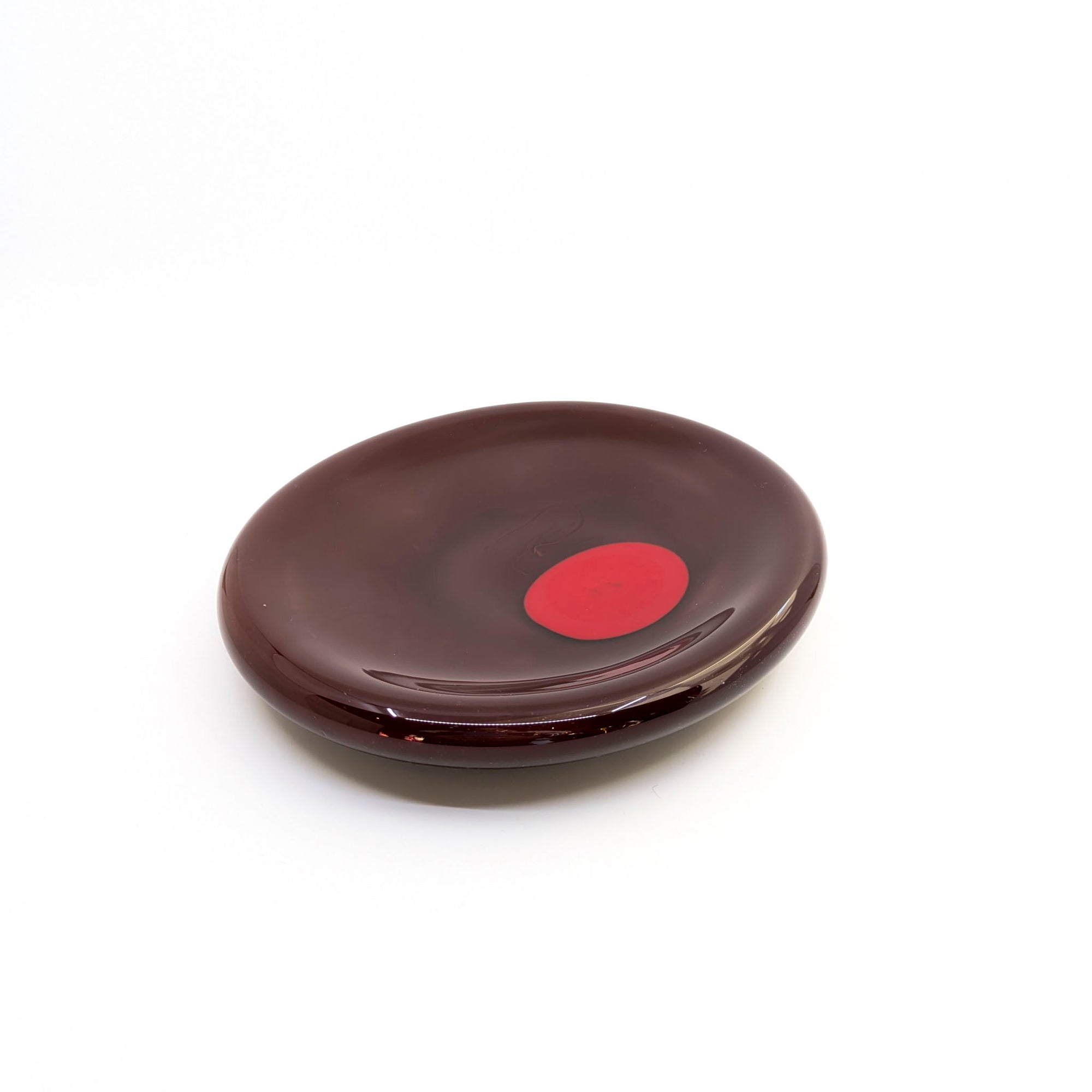 Maroon Dot Plate