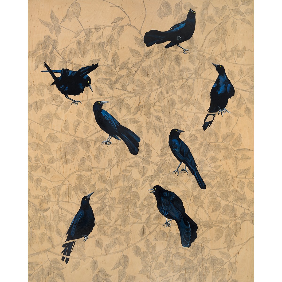Tree of Grackle 11 x 14 Print