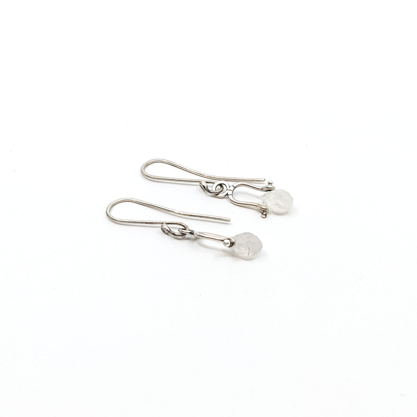 Petite Swing- Rainbow Moonstone- Earrings
